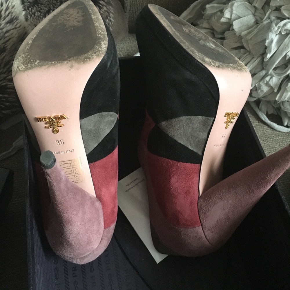 COPY - Prada Suede Heels - Picture 3 of 4